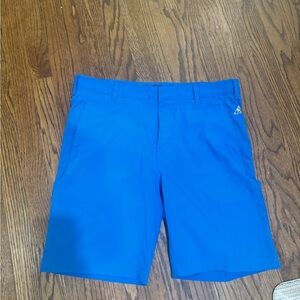 Adidas Stretch Golf Shorts Mens 34 Bright Blue Performance Lightweight Casual